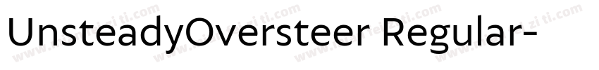 UnsteadyOversteer Regular字体转换